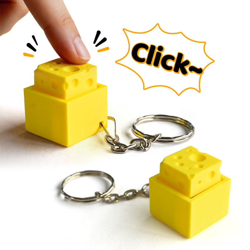 3D Printing Yourself - 3D Printed Cheesy Key Fidget Clicker