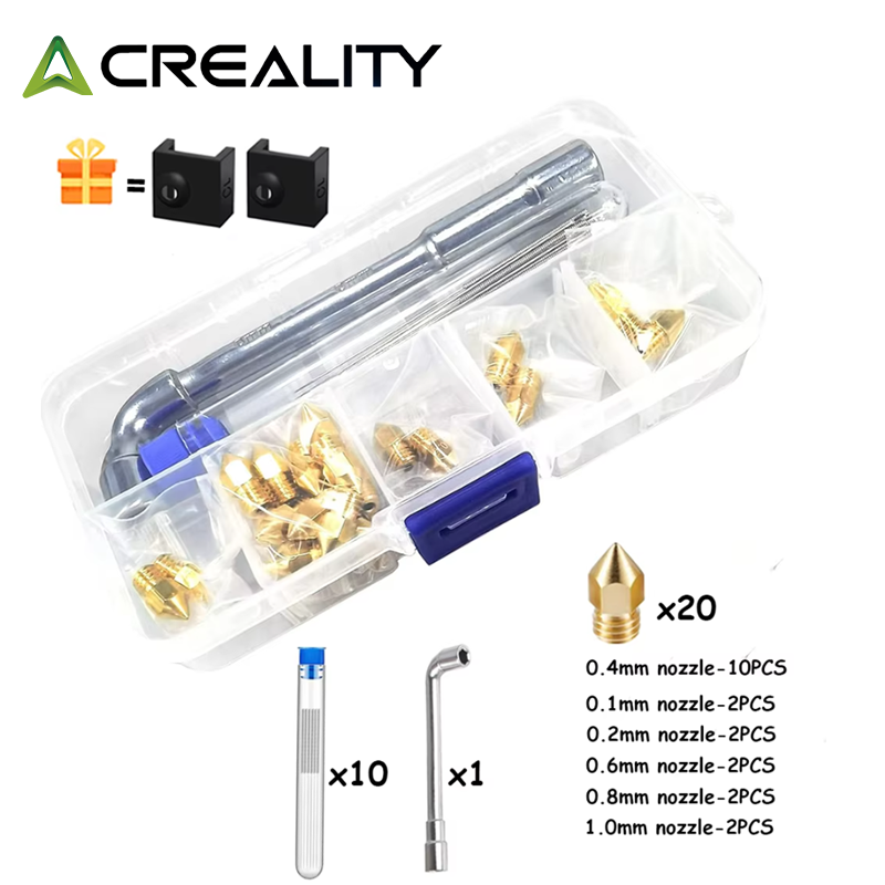 3D Printing News - CREALITY 20 Pcs MK8 Brass Nozzle