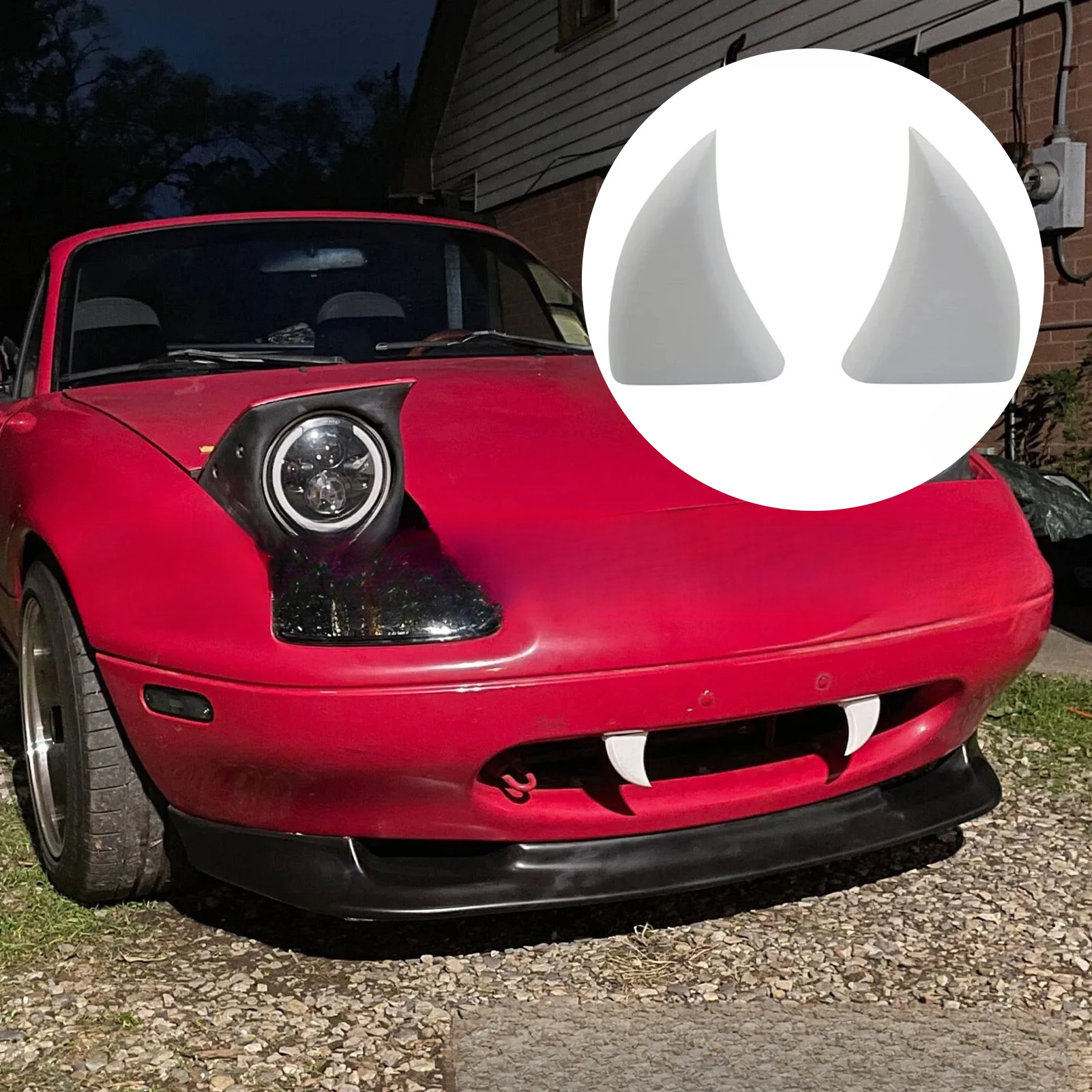 3D Printing Tooth - Car Fangs Car Teeth Decor 3D