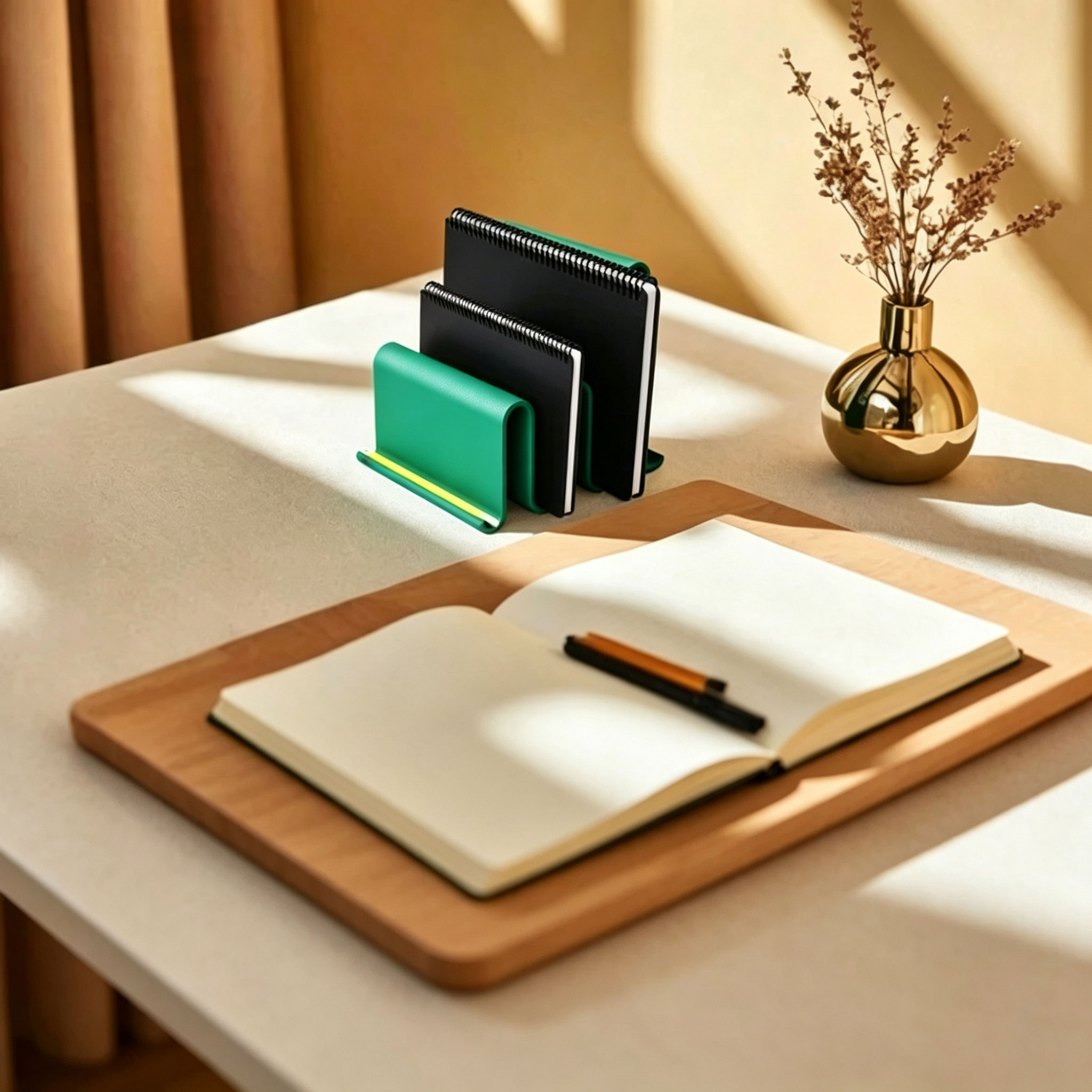 3D Printing Journal - 3D‑Printed Tiered Notebook Holder Minimalist Desk