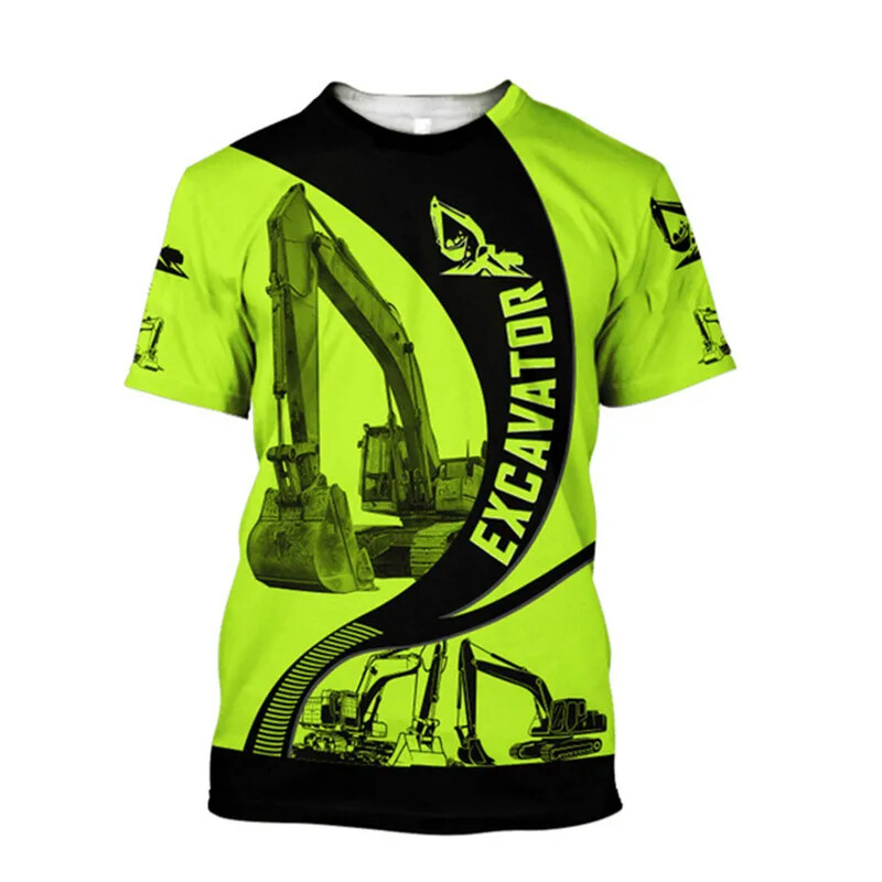 3D Printing Nerd - Excavator 3D Print T-shirt For Men