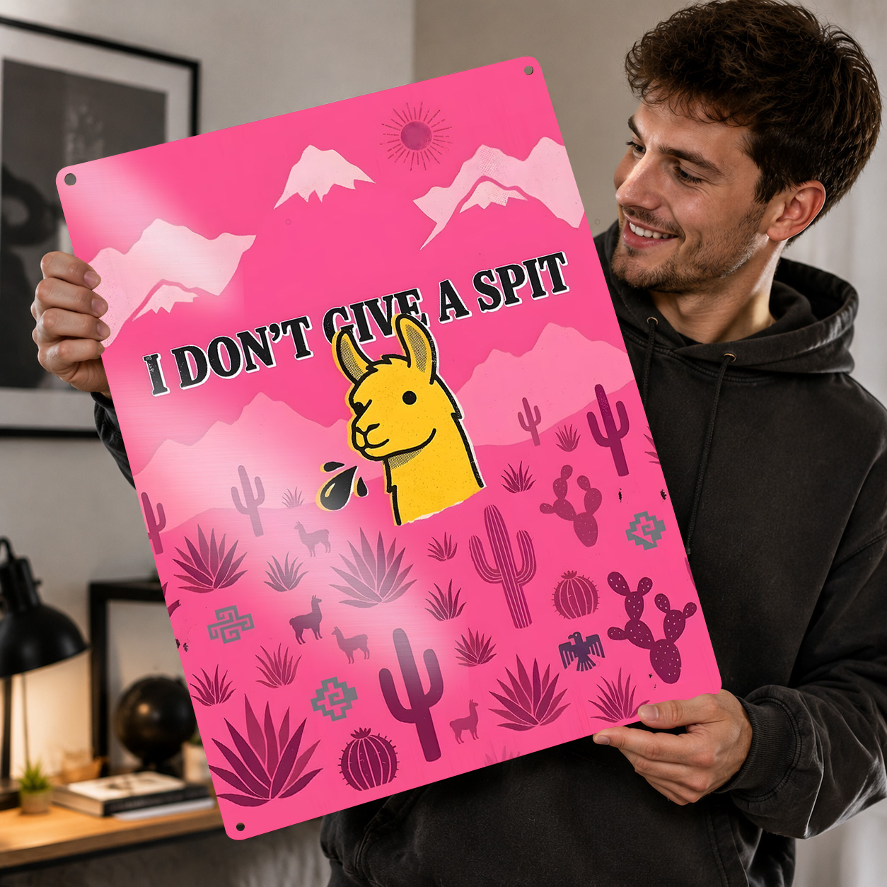 3D Printing Quote - Llama Spitting Funny Quote 'I DON'T