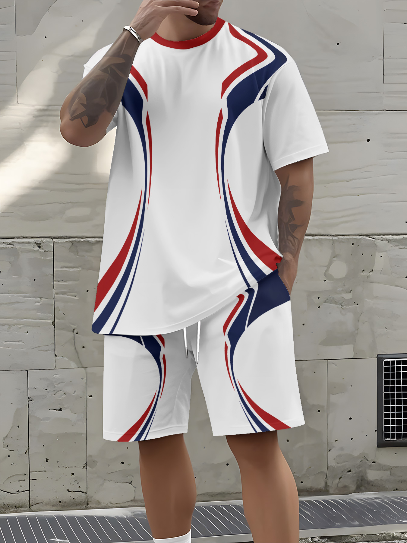 3D Printing Design - 2026 Summer New Men's Short-Sleeved Set