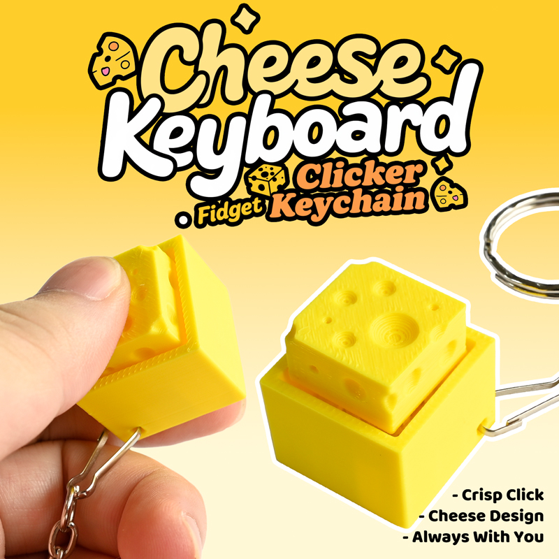 3D Printed Cheesy Key Fidget C - 3D Printing Yourself recension och pris
