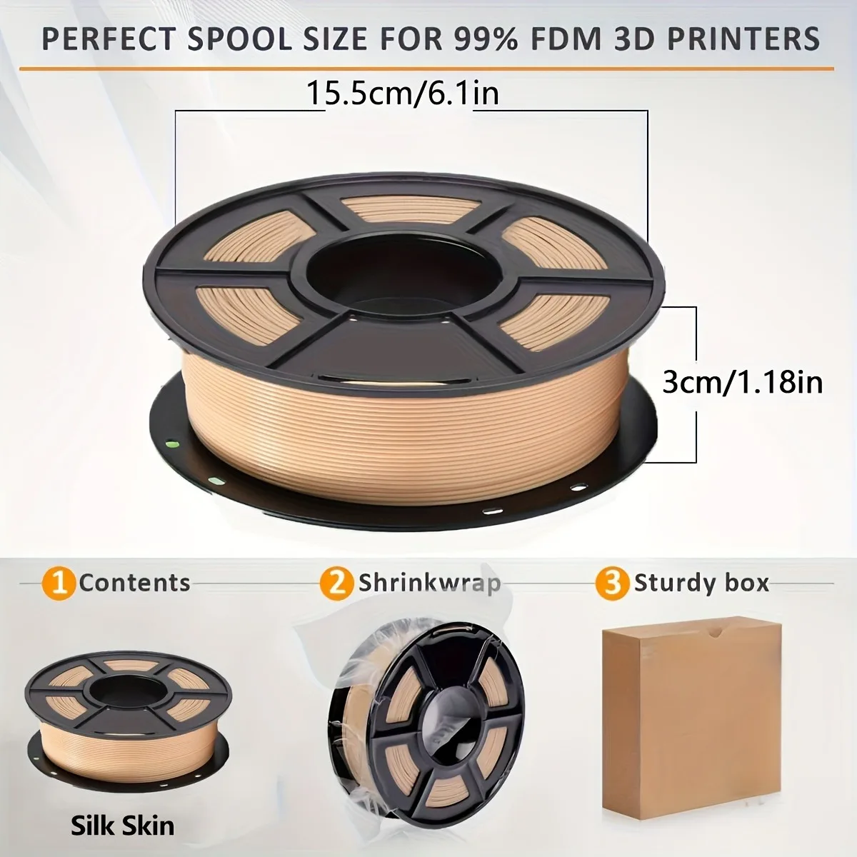 Skin Color PLA Filament 1.75Mm - 3D Printing Labubu recension och pris