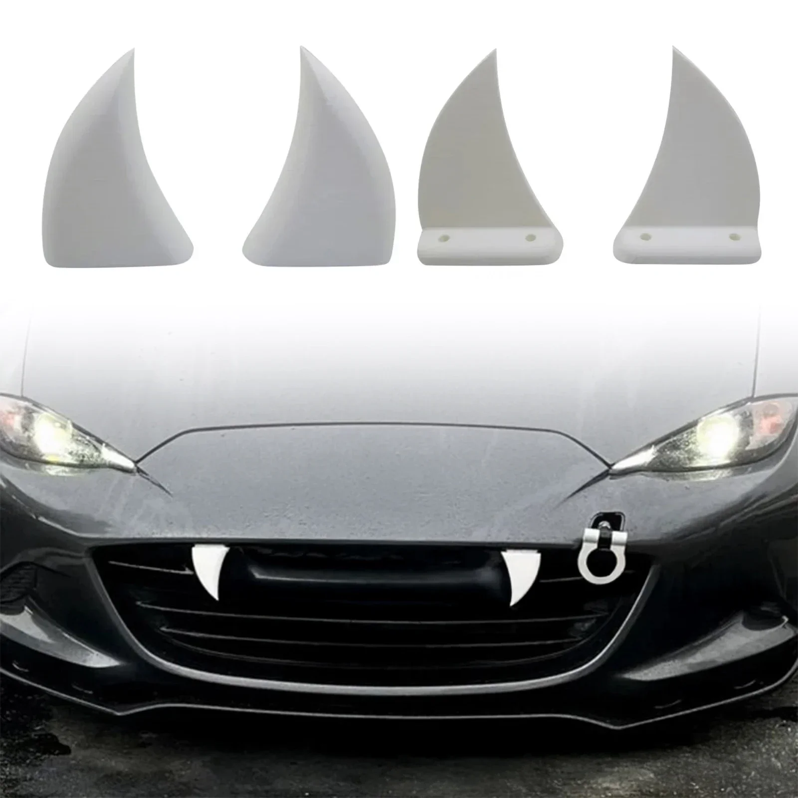 Car Front Grille Teeth Decor 3 - 3D Printing Tooth recension och pris