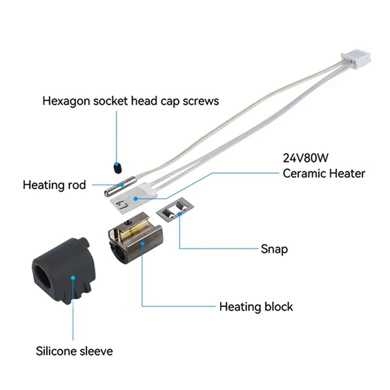 2Pcs for 3 Max Hotend Assembly - 3D Printer Hotend Kit recension och pris