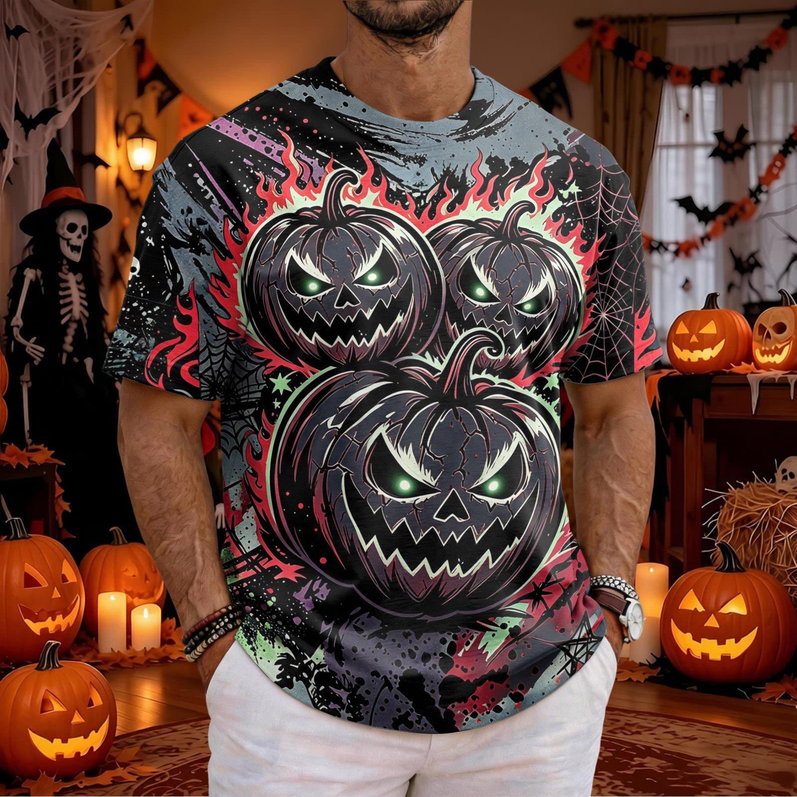 Men Halloween Scary Pumpkin Fa - 3D Printing Web recension och pris
