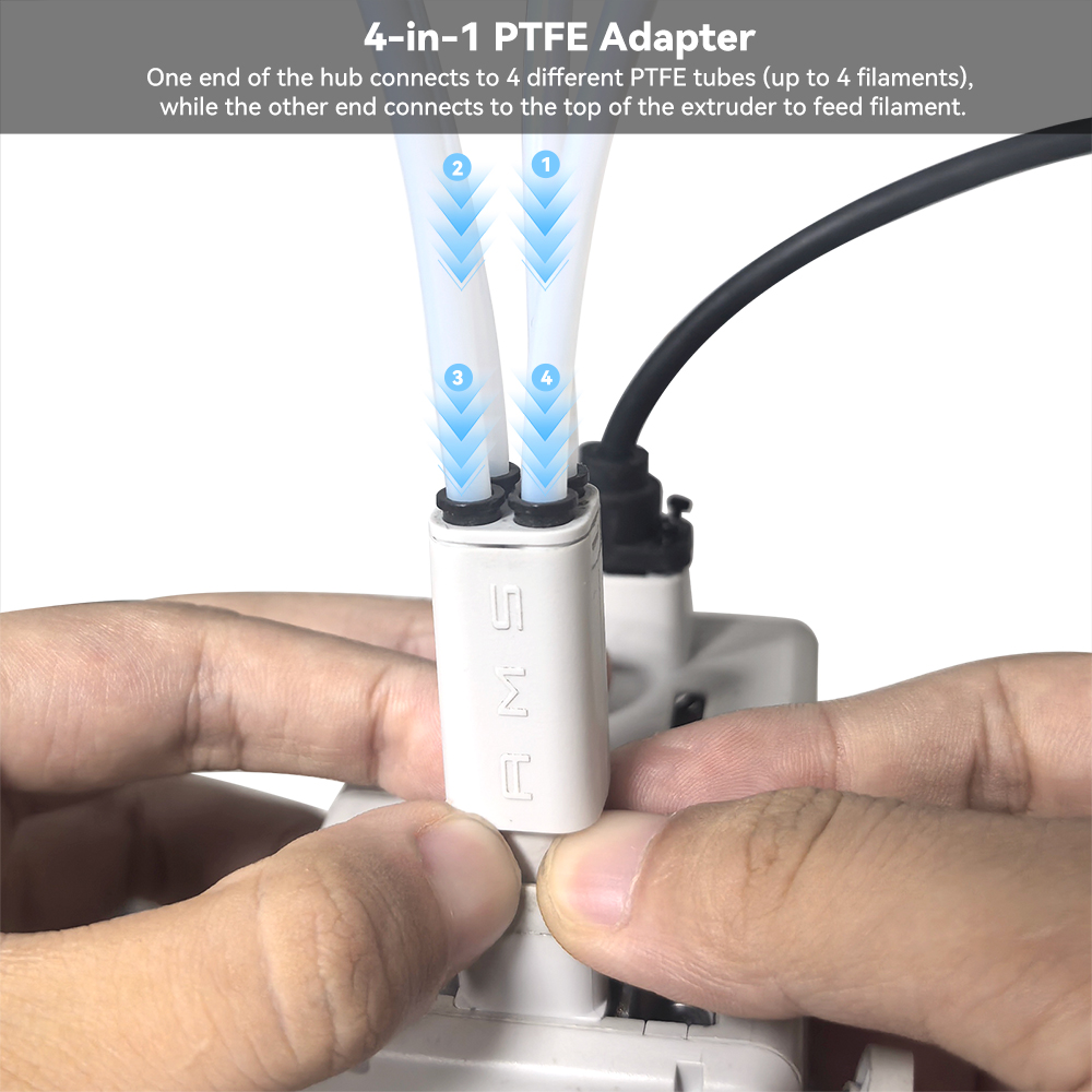 Upgraded 4-in-1 PTFE AdapterFo - 3D Printing Bambu Lab A1 recension och pris