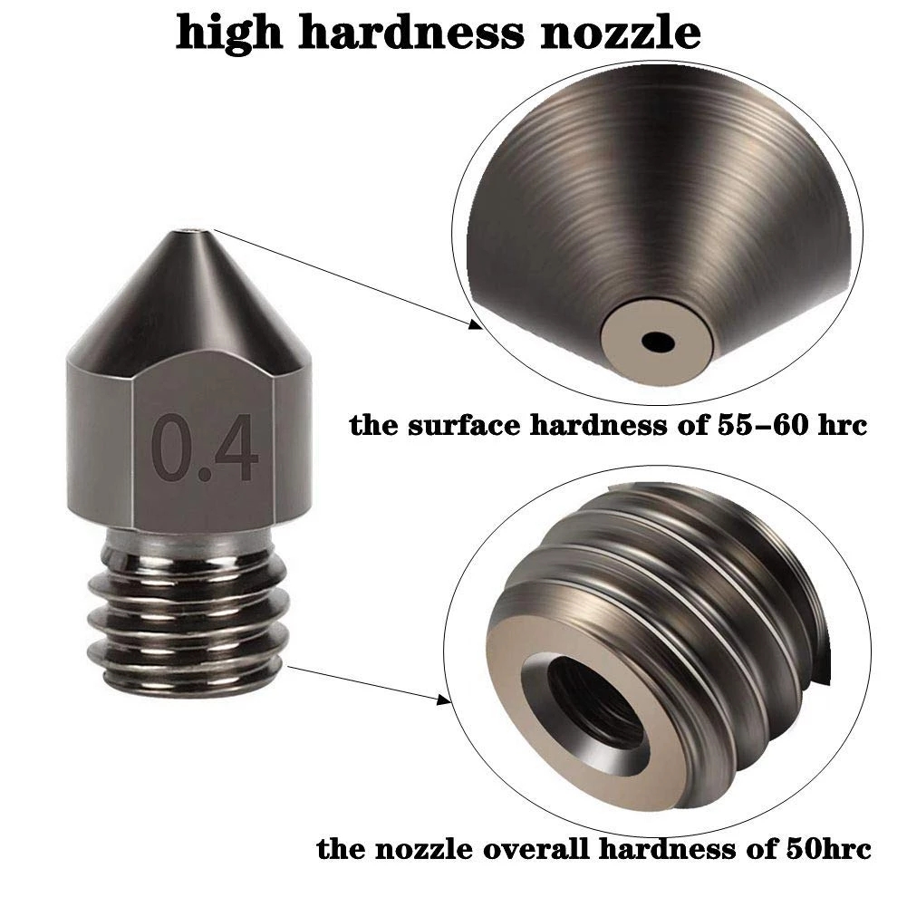 Super Hardened Steel Nozzle MK - 3D Printing News recension och pris