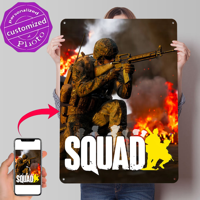 Squad Video Game Cover Art Pos - 3D Printing Videos recension och pris