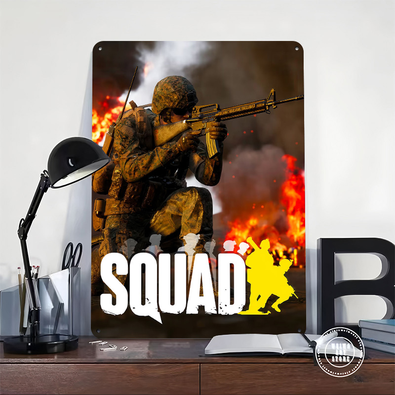 Squad Video Game Cover Art Pos - 3D Printing Videos recension och pris