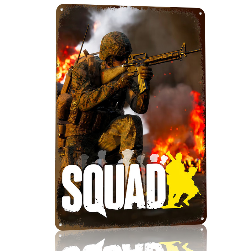 Squad Video Game Cover Art Pos - 3D Printing Videos recension och pris