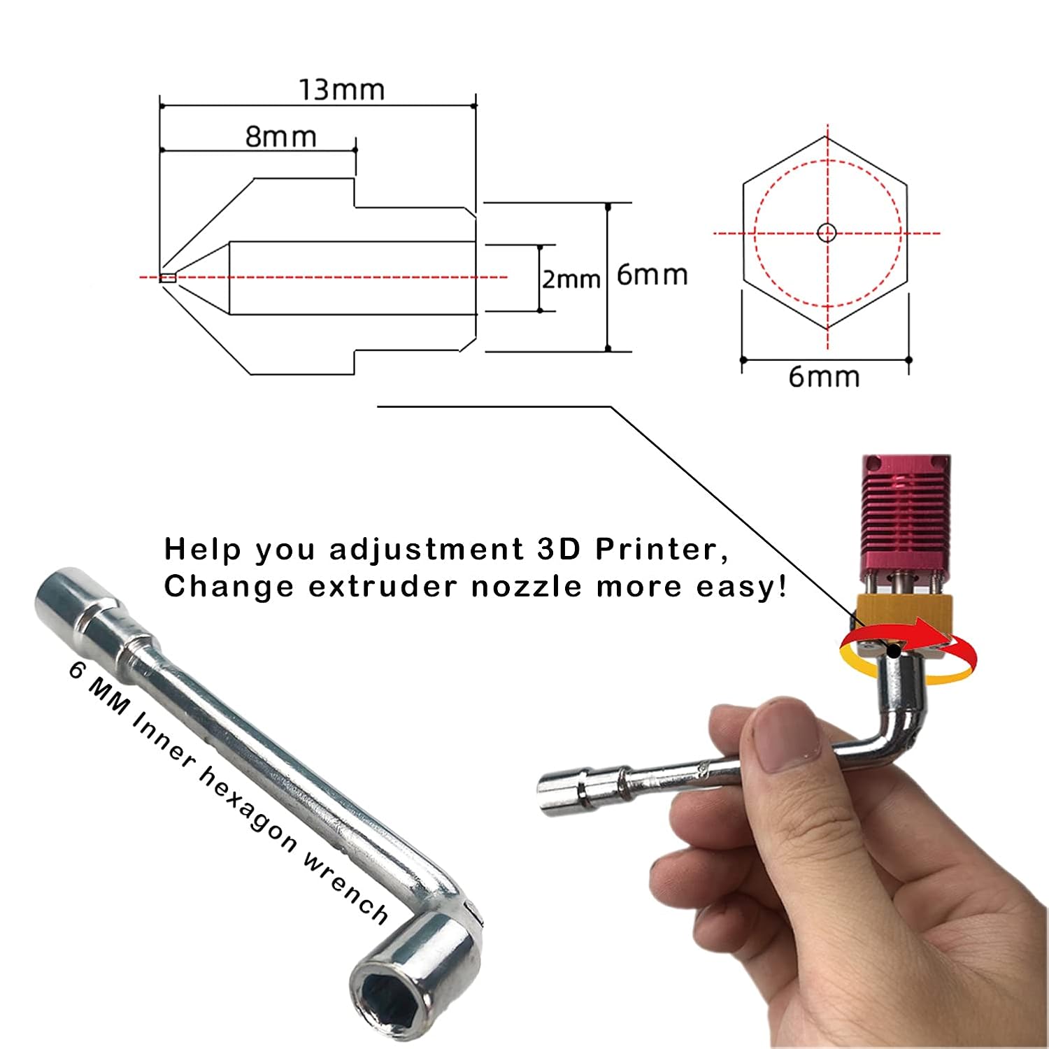 CREALITY 20 Pcs MK8 Brass Nozz - 3D Printing News recension och pris