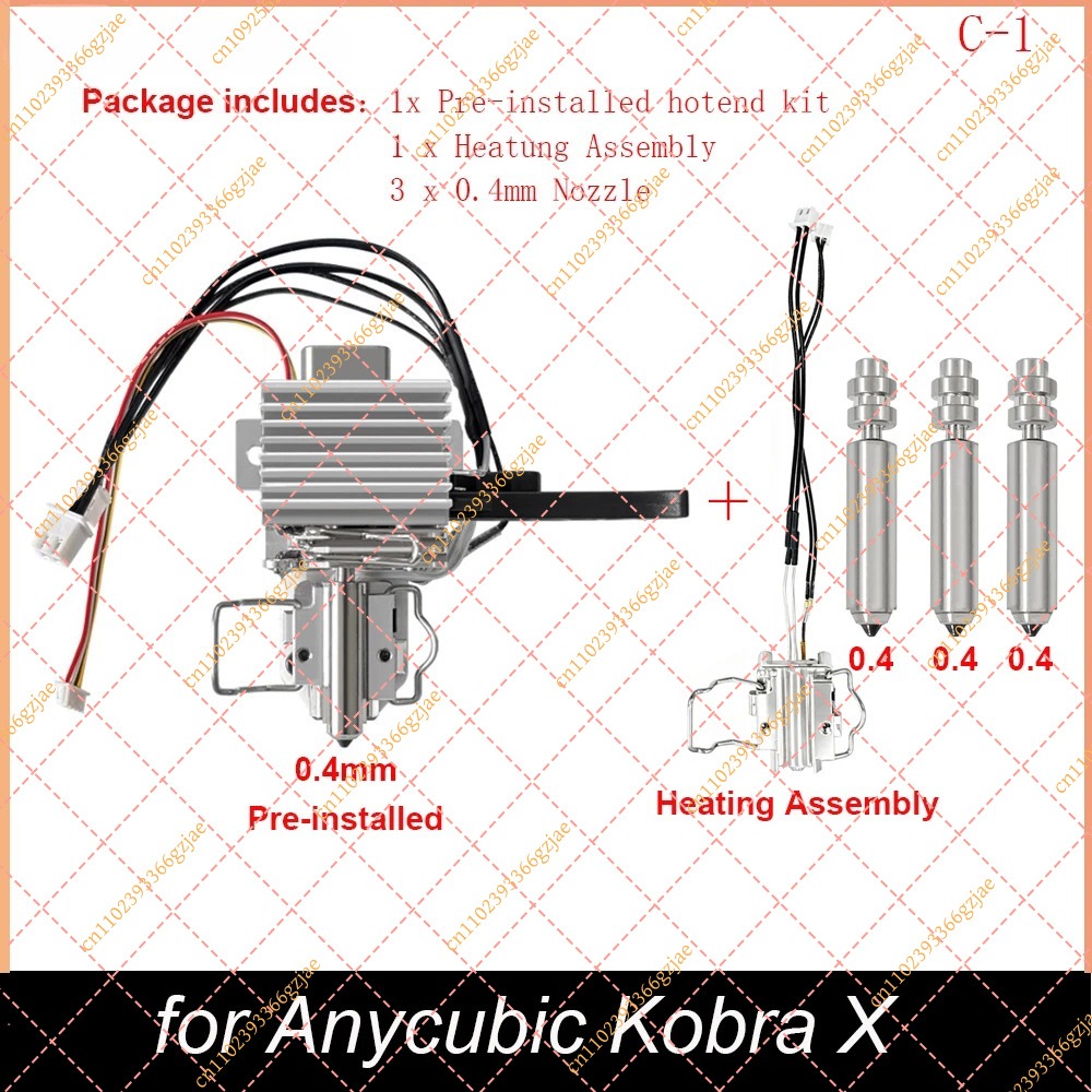 0.4mm Pre-Installed Hotend Kit - 3D Printer Hotend Kit recension och pris