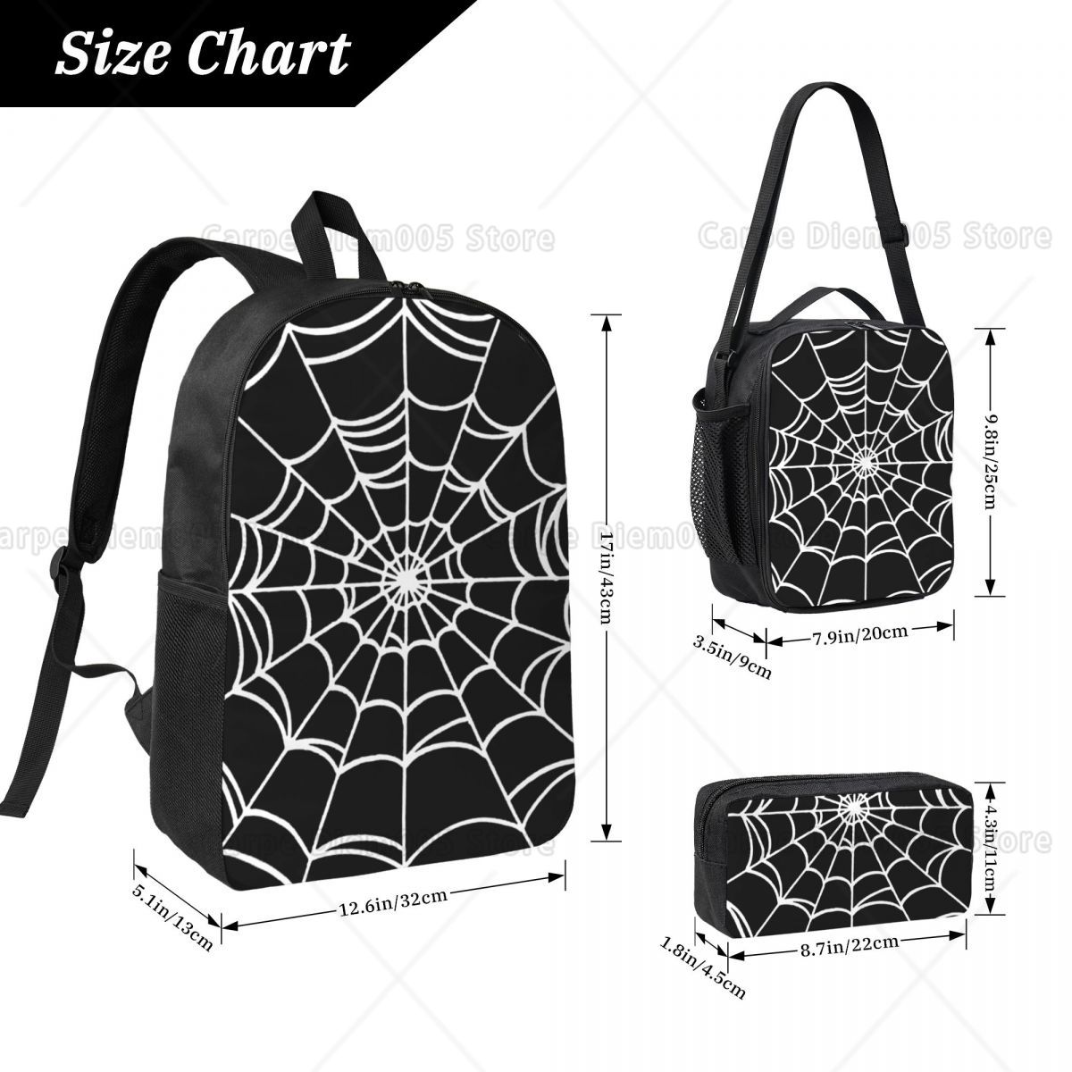 Black Web Spider Prints Backpa - 3D Printing Web recension och pris