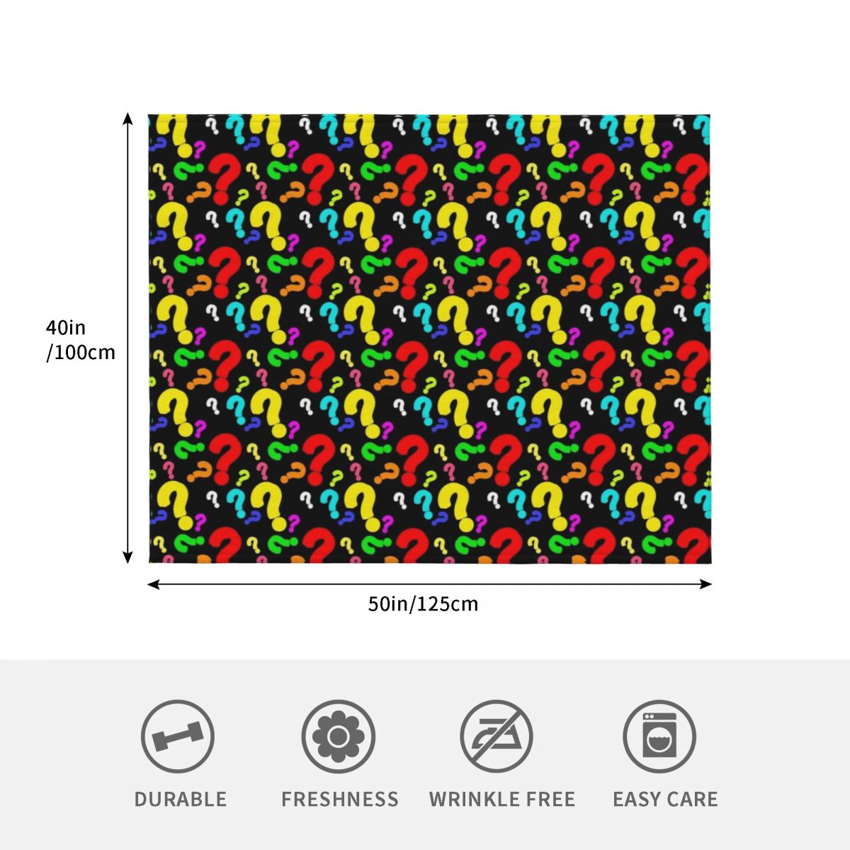Colorful Question Mark Pattern - 3D Printing Question recension och pris