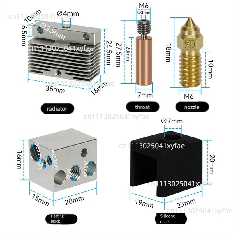 3D Printer Hot End Kit Heated  - 3D Printer Hotend Kit recension och pris