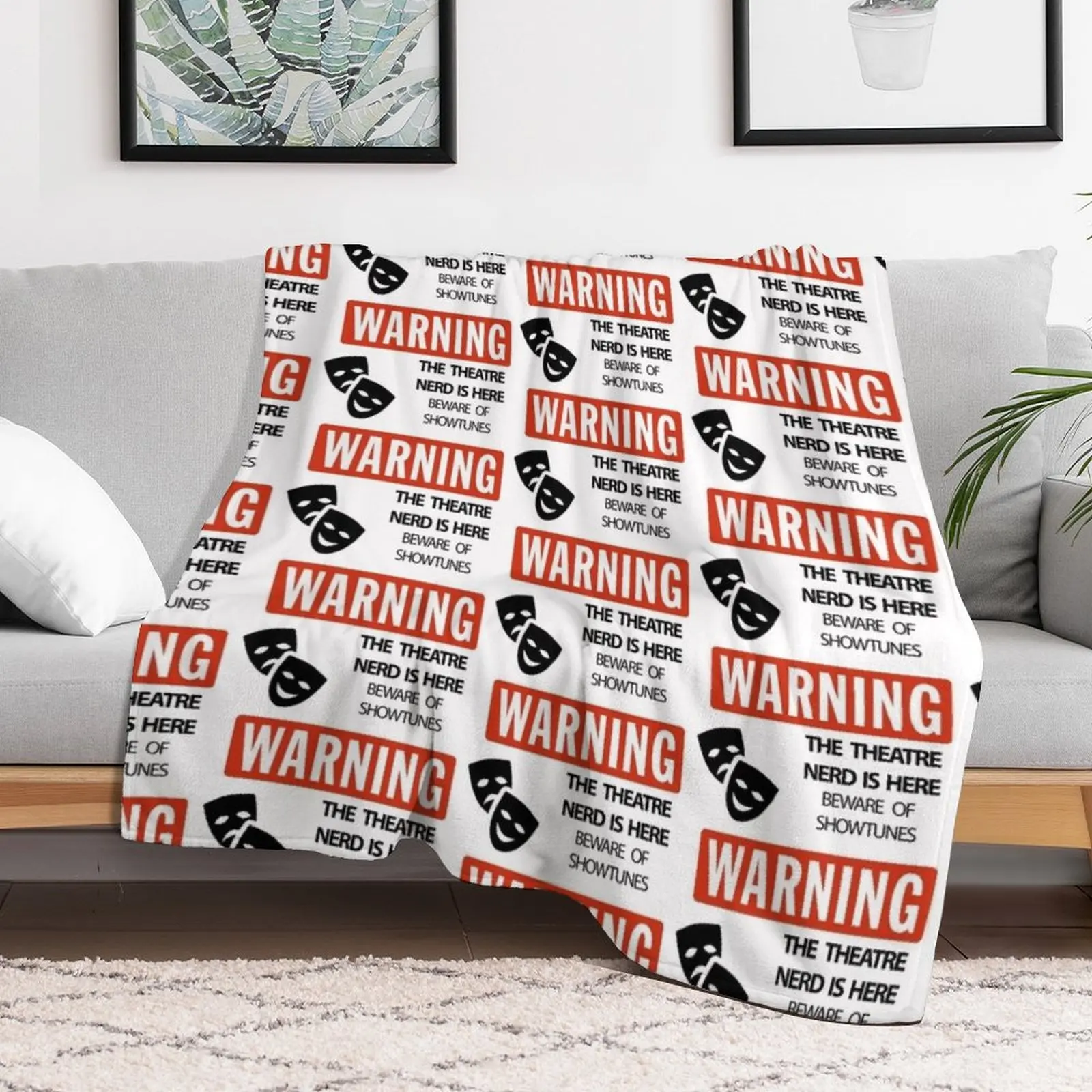 WARNING Theatre Nerd Throw Bla - 3D Printing Nerd recension och pris