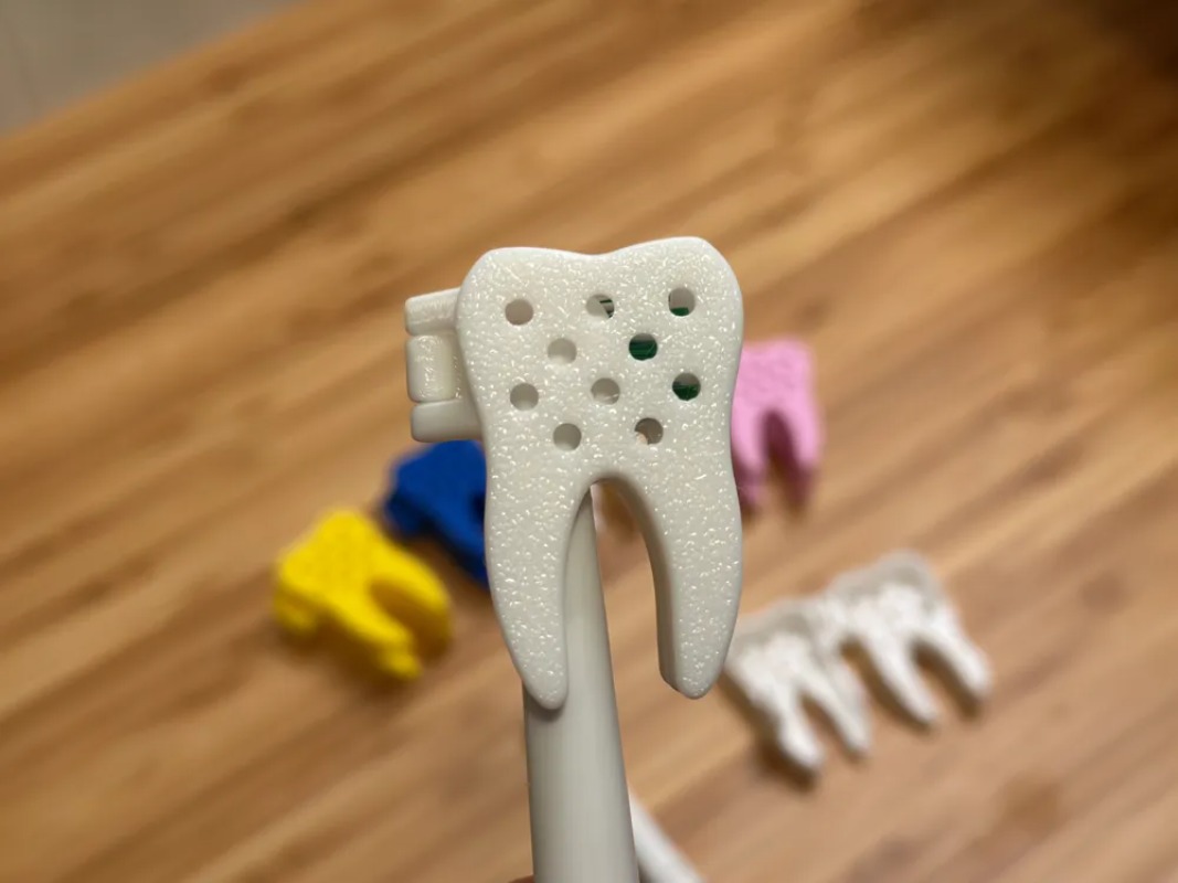 3D Printed Cute Tooth Shaped P - 3D Printing Tooth recension och pris
