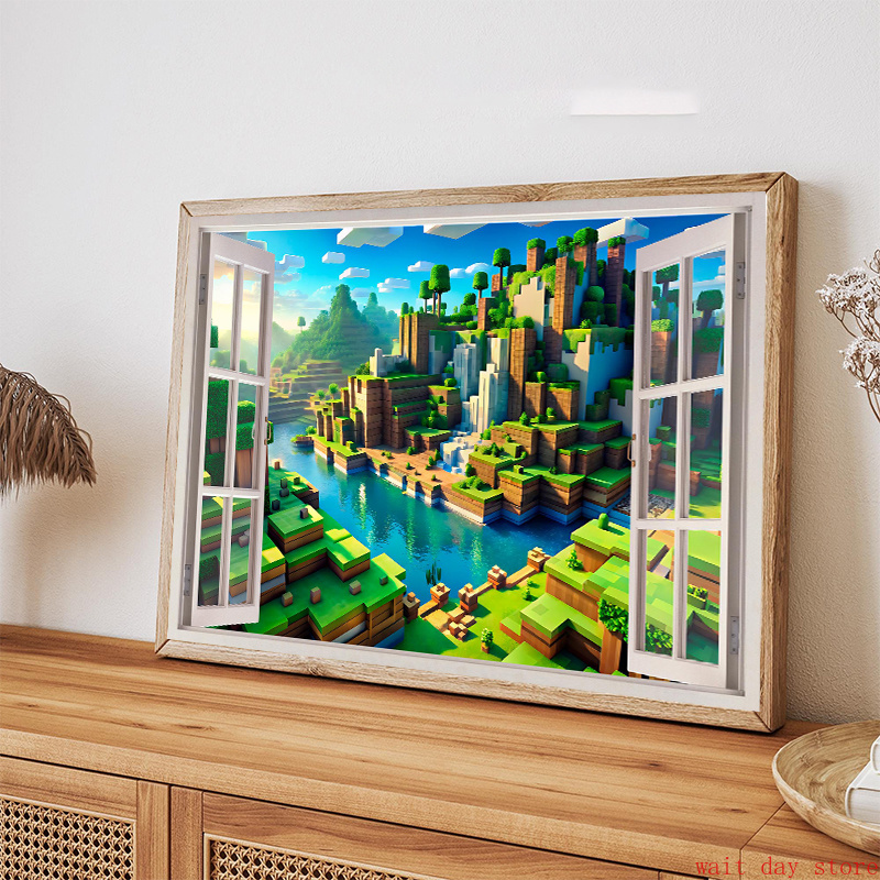 Block Pixel Video Game Landsca - 3D Printing Videos recension och pris