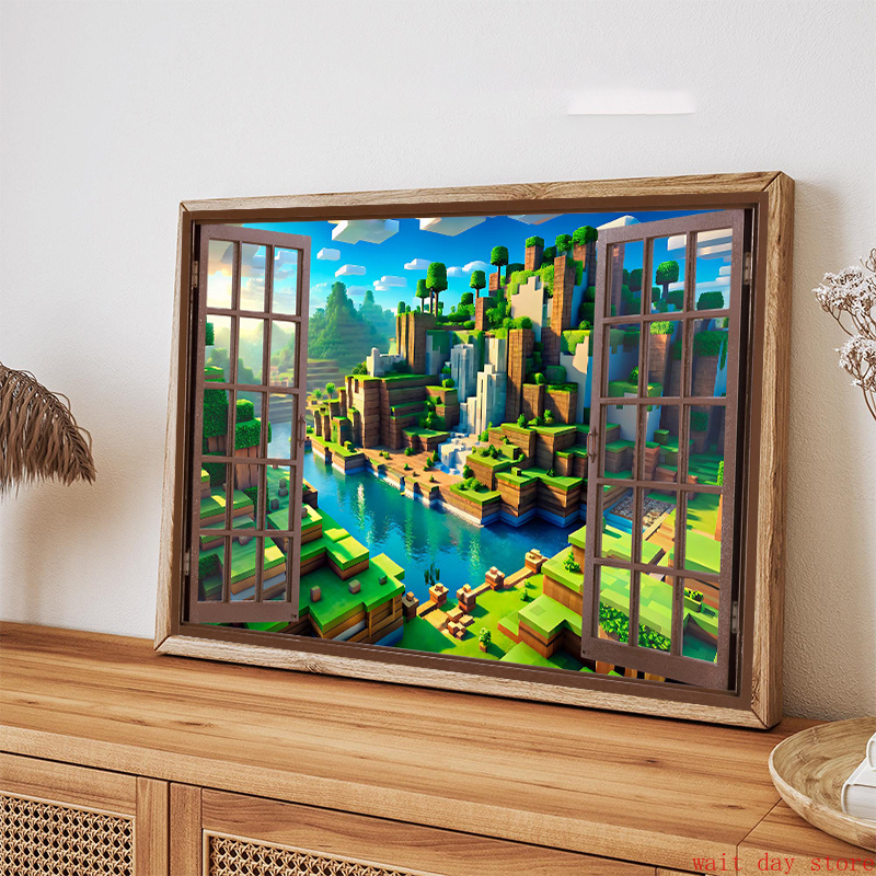 Block Pixel Video Game Landsca - 3D Printing Videos recension och pris