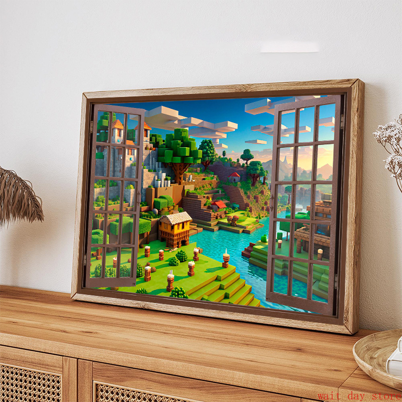Block Pixel Video Game Landsca - 3D Printing Videos recension och pris