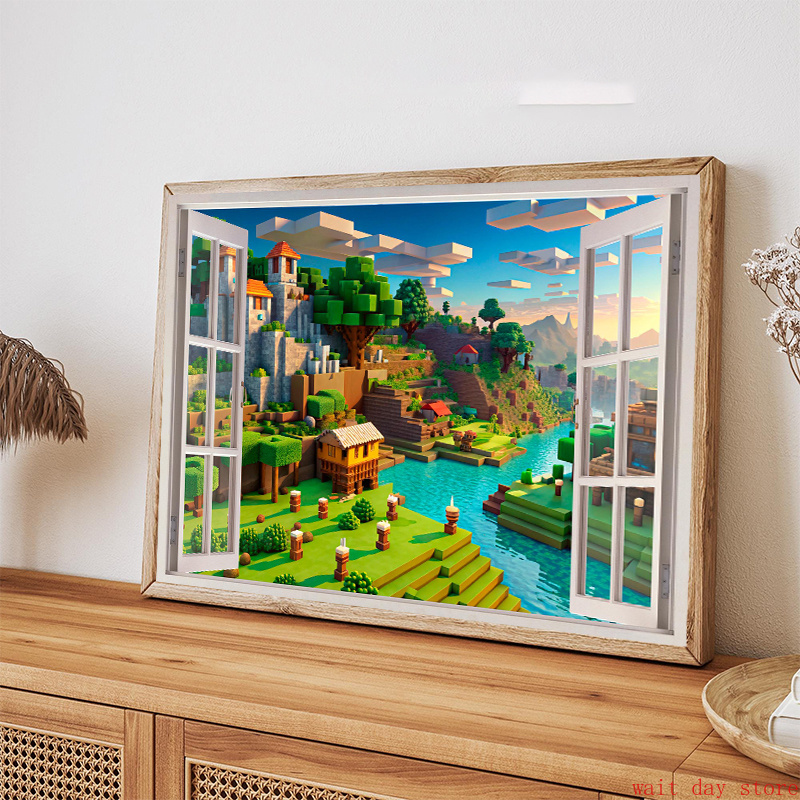 Block Pixel Video Game Landsca - 3D Printing Videos recension och pris