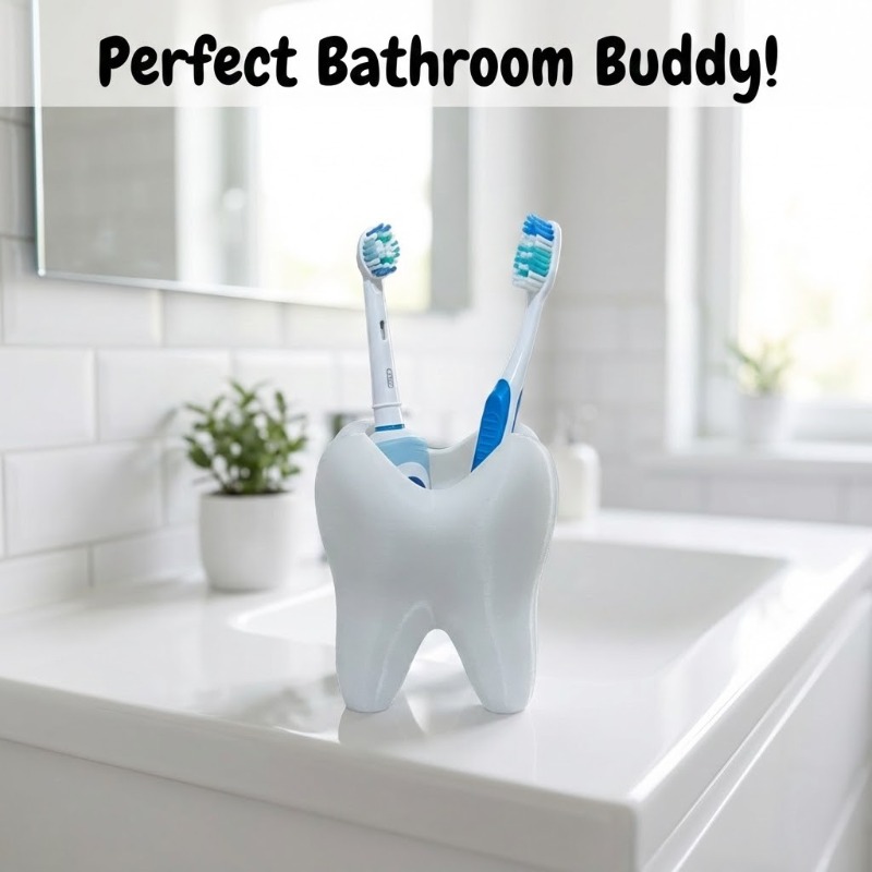 3D Printed Tooth Shaped Deskto - 3D Printing Tooth recension och pris