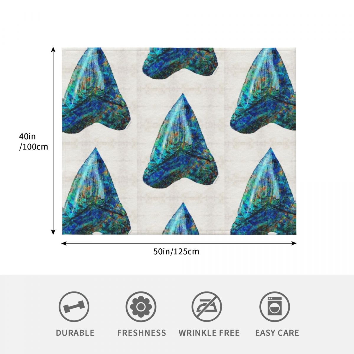 Blue Shark Tooth Art by Sharon - 3D Printing Tooth recension och pris