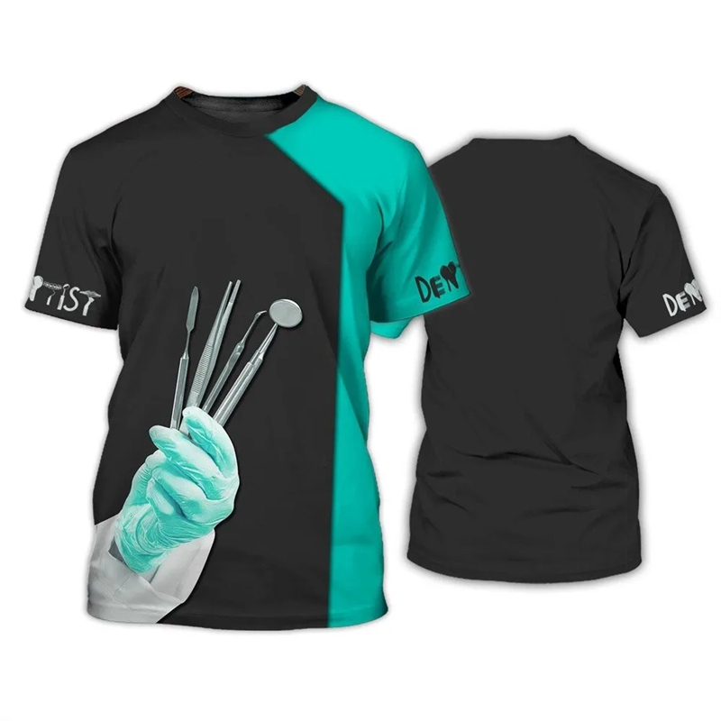 2024 Men's T-shirt Tooth 3d Pr - 3D Printing Tooth recension och pris