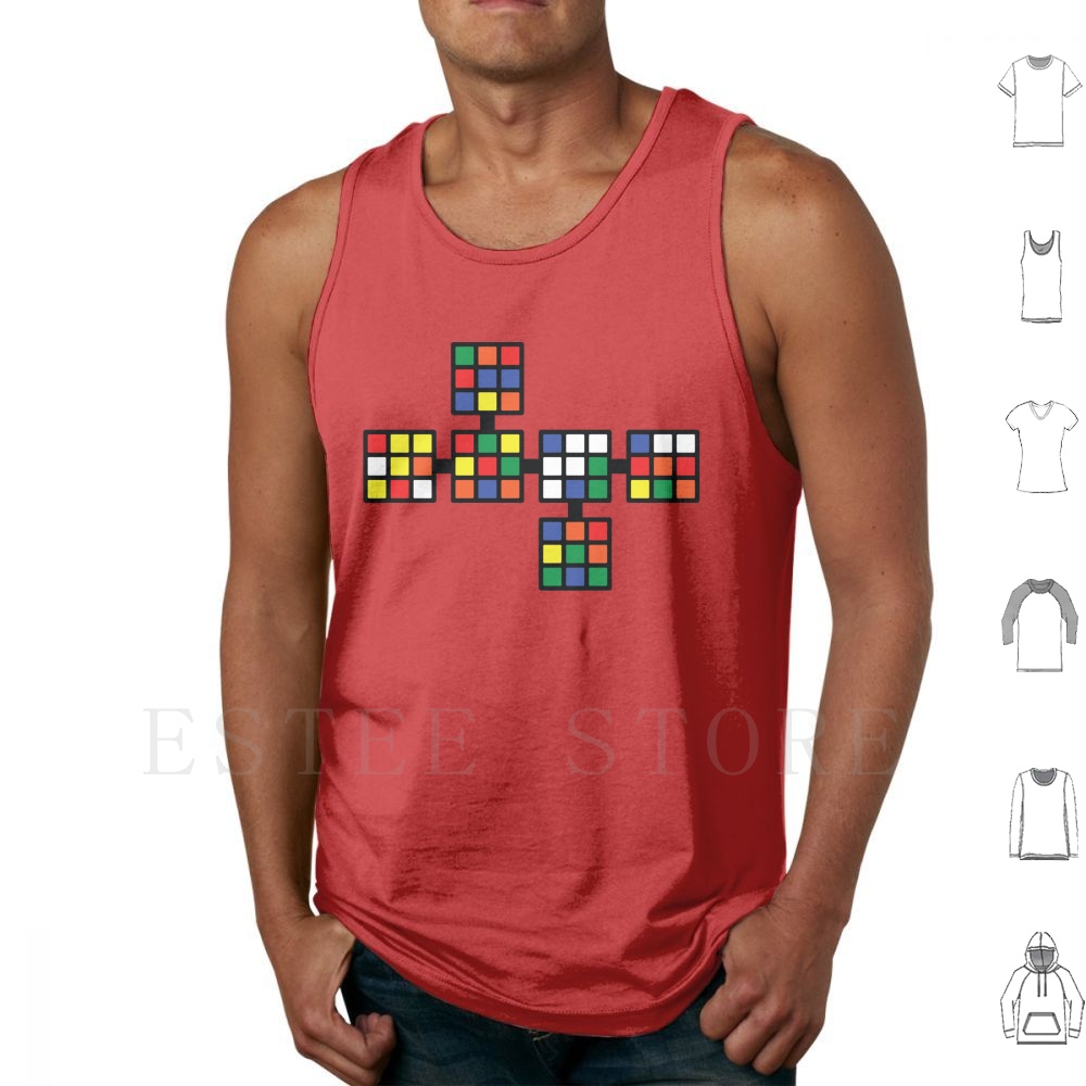Tank Tops Vest Sleeveless Cube - 3D Printing Nerd recension och pris