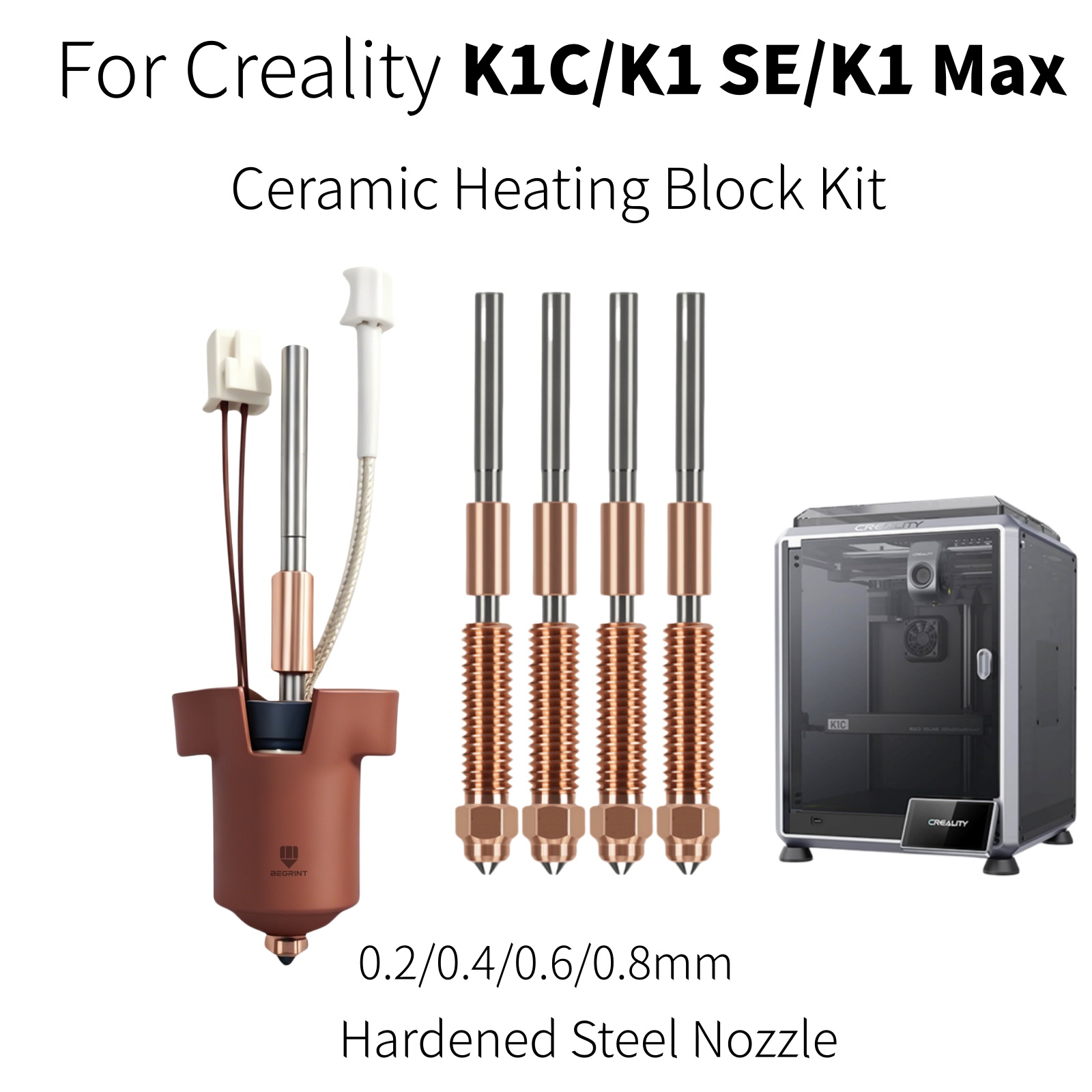 For Creality K1C K1 MAX Hotend - 3D Printer Hotend Kit recension och pris
