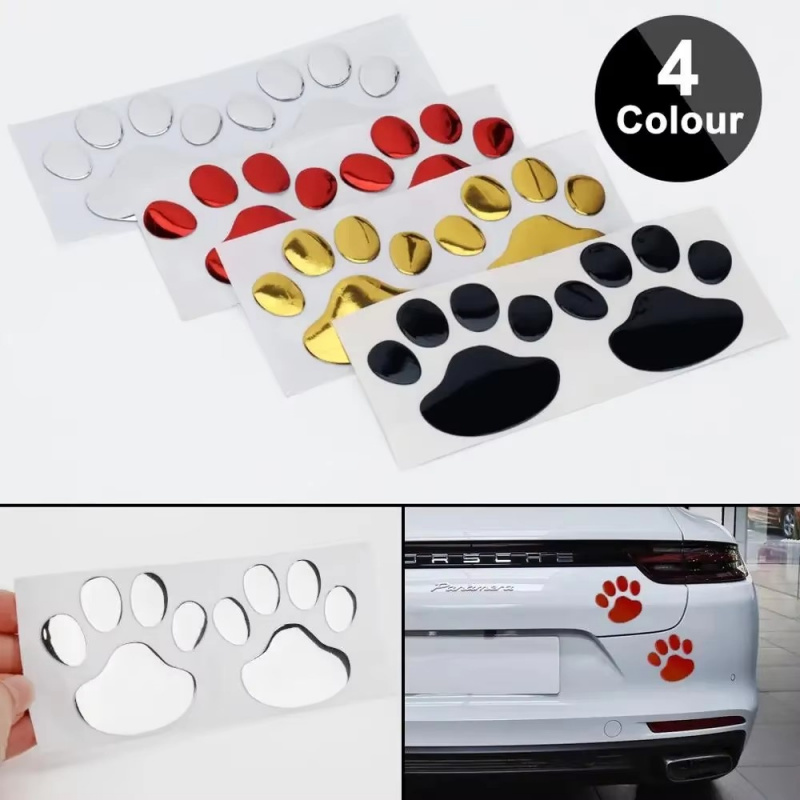 1/4Pairs 3D Stickers Paw Anima - 3D Printing Quote recension och pris