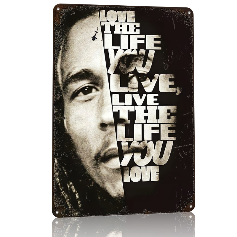 Bob Marley Quote Poster Retro  - 3D Printing Quote recension och pris