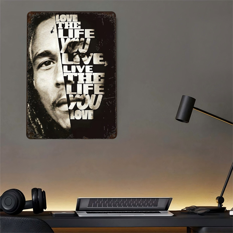 Bob Marley Quote Poster Retro  - 3D Printing Quote recension och pris