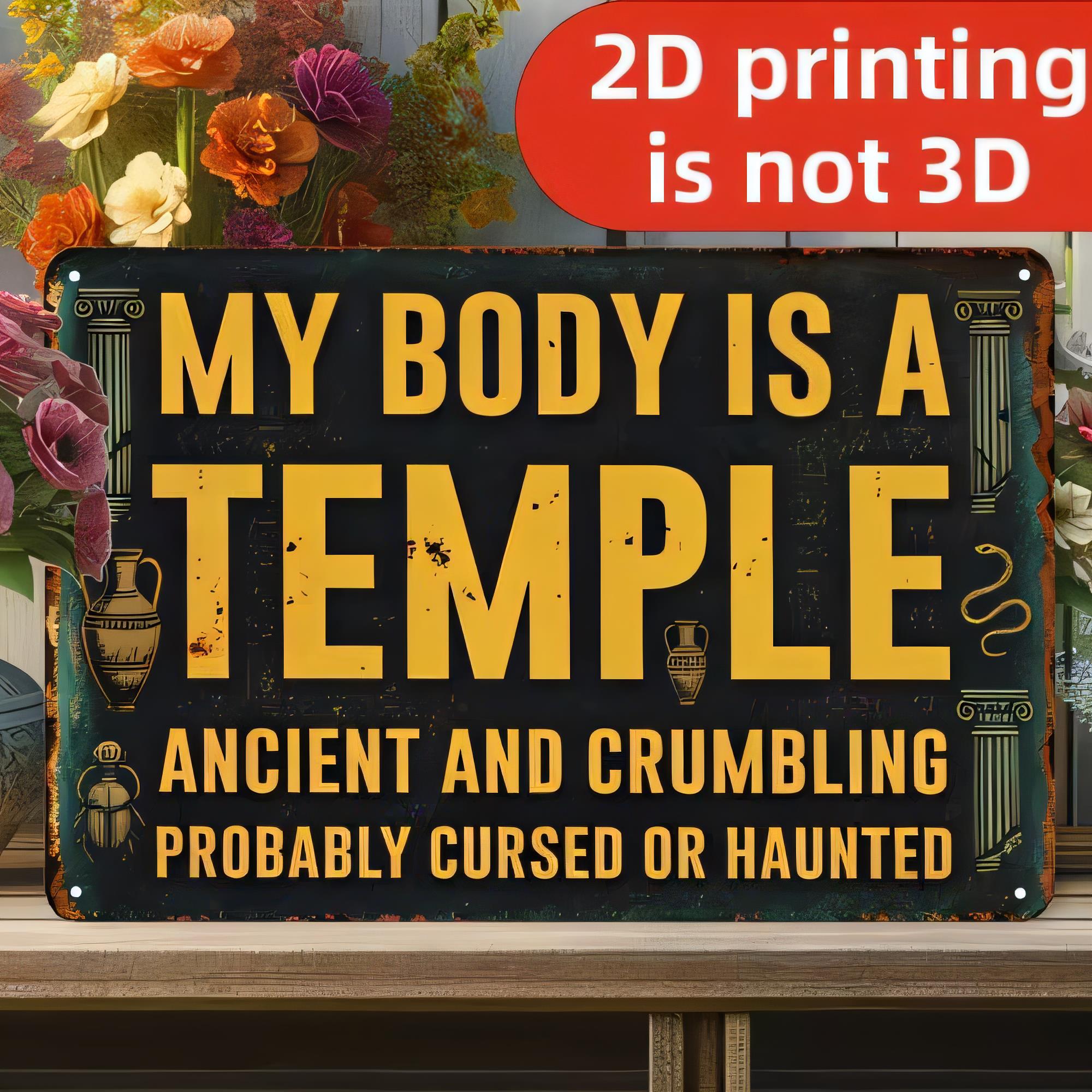 Tin Sign for Wall Decor 2D Pri - 3D Printing Quote recension och pris